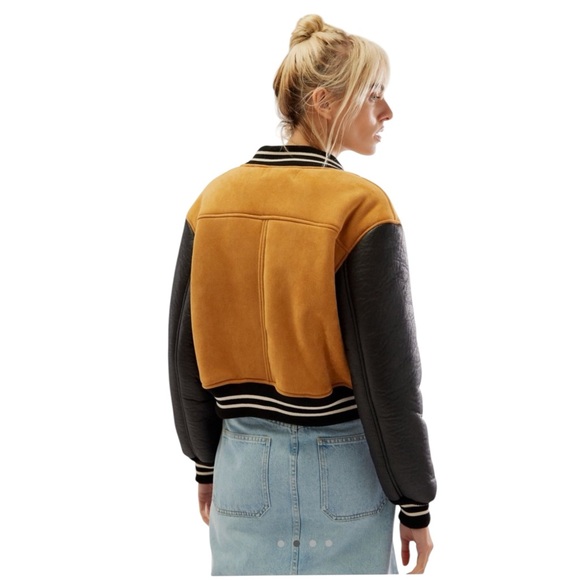 Free People Blanknyc Bomber Jacket Coat Size Large New - Picture 2 of 14